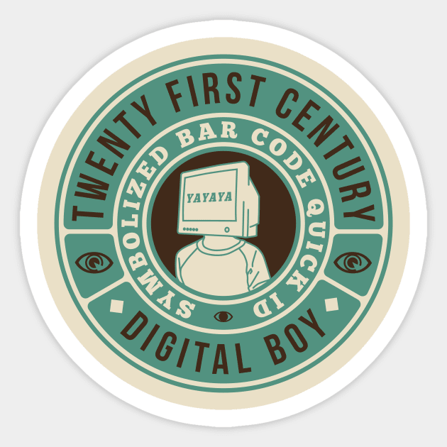 21st Century Digital Boy Sticker by Tift23